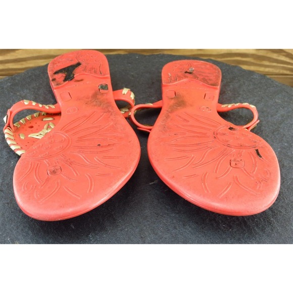 Jack Rogers Sz 8 M Salmon Thong Synthetic Women Sandals - Picture 7 of 7